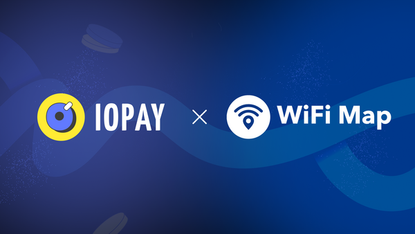 ioPay x WiFi Map Partnership Banner